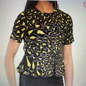 Diane Von Furstenberg Orilla Peplum Top
